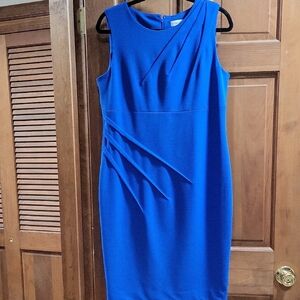 Elegant Blue Sleeveless Dress